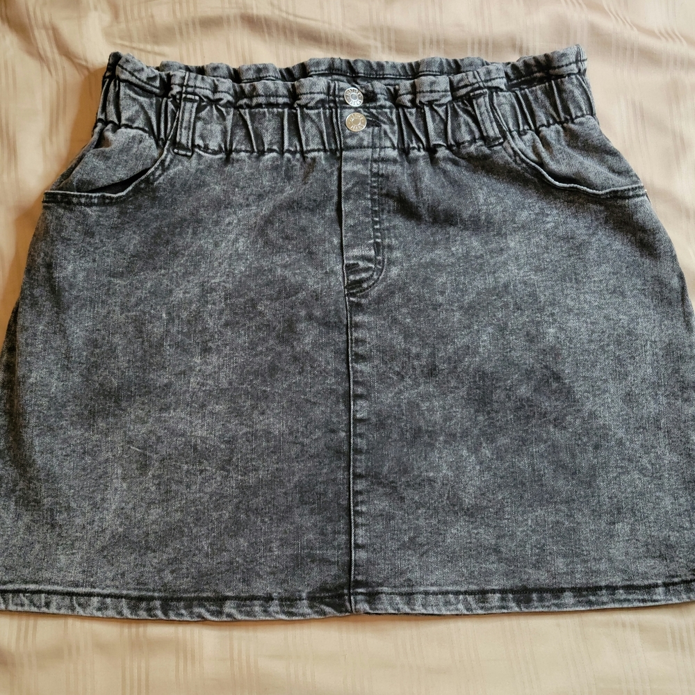 Black washed skort/skirt